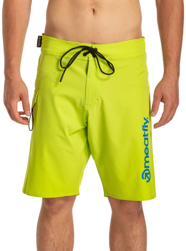 Meatfly pánské plavky Mitch Boardshorts 21" Lime | Zelená | Velikost M