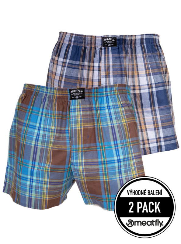 Meatfly pánské boxerky Doug Yellow / Brown | Žlutá | Velikost M