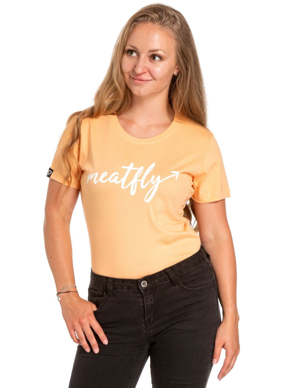 Meatfly dámské tričko Luna Peach | Oranžová | Velikost S
