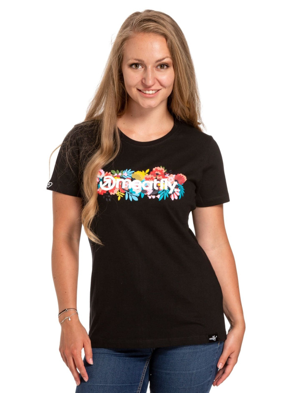 Meatfly dámské tričko Blossom Black | Černá | Velikost M