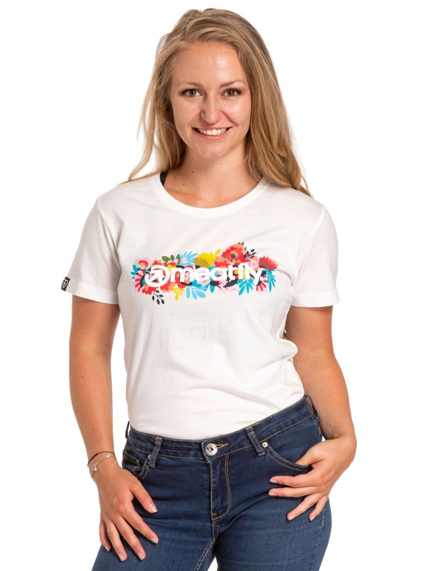 Meatfly dámské tričko Blossom White | Bílá | Velikost S