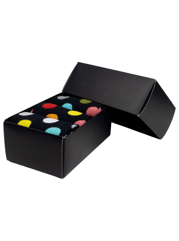 Meatfly ponožky Lexy Gift Pack Black Dots | Mnohobarevná | Velikost S/M
