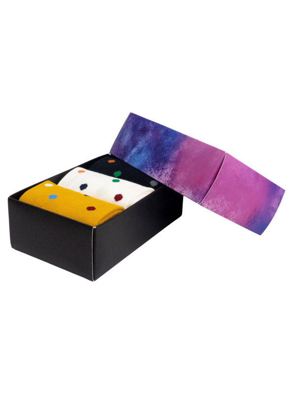 Meatfly ponožky Lexy Gift Pack Mini Dots | Mnohobarevná | Velikost XS/S