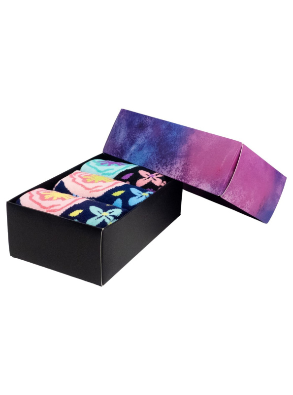 Meatfly ponožky Lexy Gift Pack Flowers | Mnohobarevná | Velikost S/M