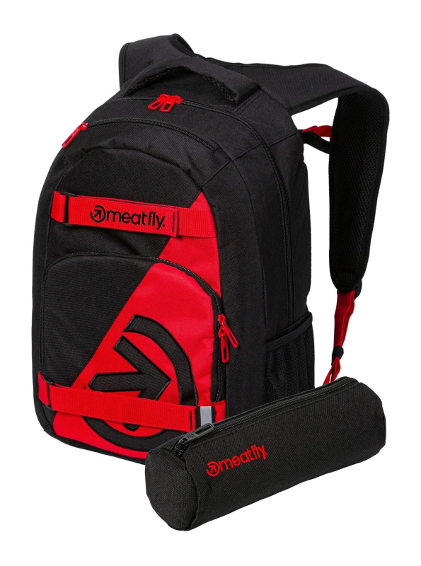 Meatfly batoh Exile Red/Black 24 L + PENÁL ZDARMA | Černá | Objem 24 L