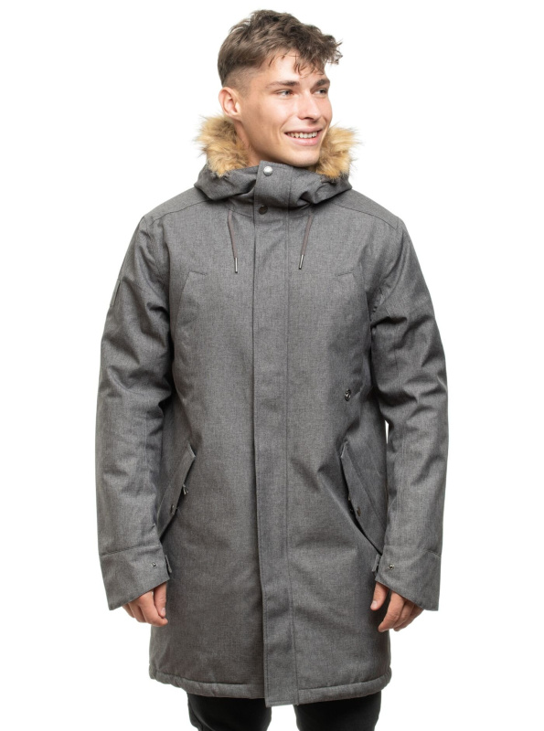 Meatfly pánská zimní bunda Lars Parka Grey | Šedá | Velikost XL