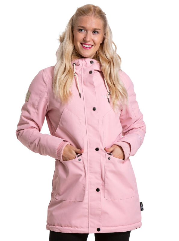 Meatfly dámská zimní bunda Amber Parka Powder Pink | Růžová | Velikost M