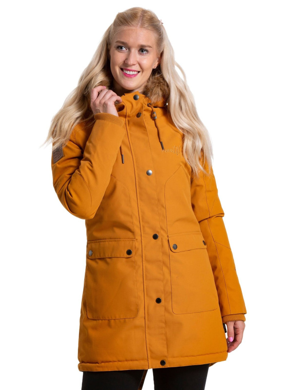 Meatfly dámská zimní bunda Amber Parka Caramel | Hnědá | Velikost S