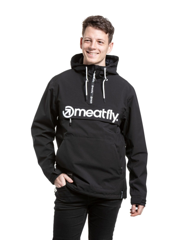 Meatfly pánská street bunda Garen Black | Černá | Velikost XXL