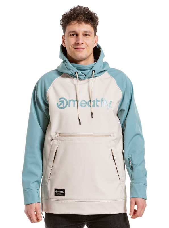 Meatfly pánská softshell bunda Jax Mint/Sand | Písková | Velikost L