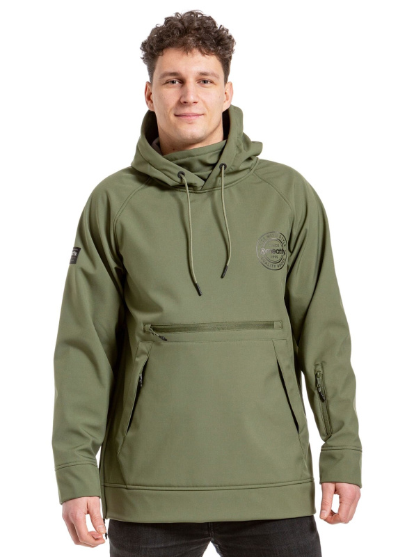 Meatfly pánská softshell bunda Jax Olive | Zelená | Velikost XL