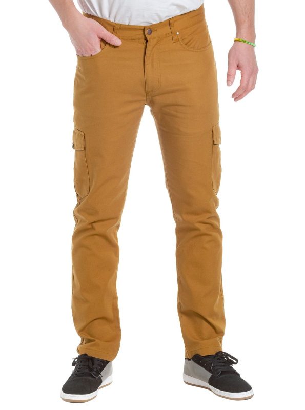 Meatfly pánské kalhoty Remy Camel | Hnědá | Velikost 36 | 100% bavlna