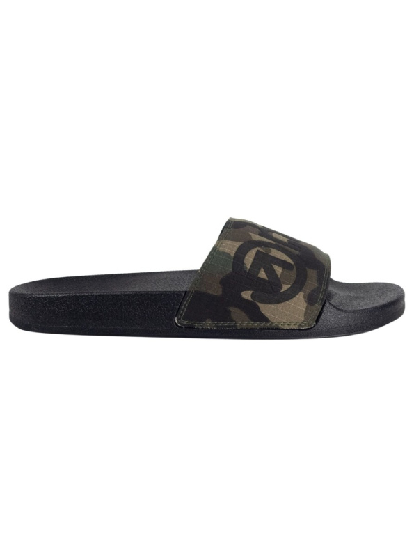 Meatfly pánské pantofle Hudson Black Camo Ripstop | Černá | Velikost 45 EU