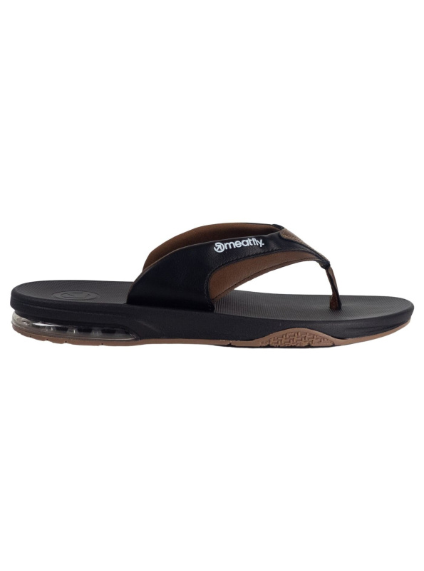 Meatfly pánské žabky Wes Black | Černá | Velikost 43 EU