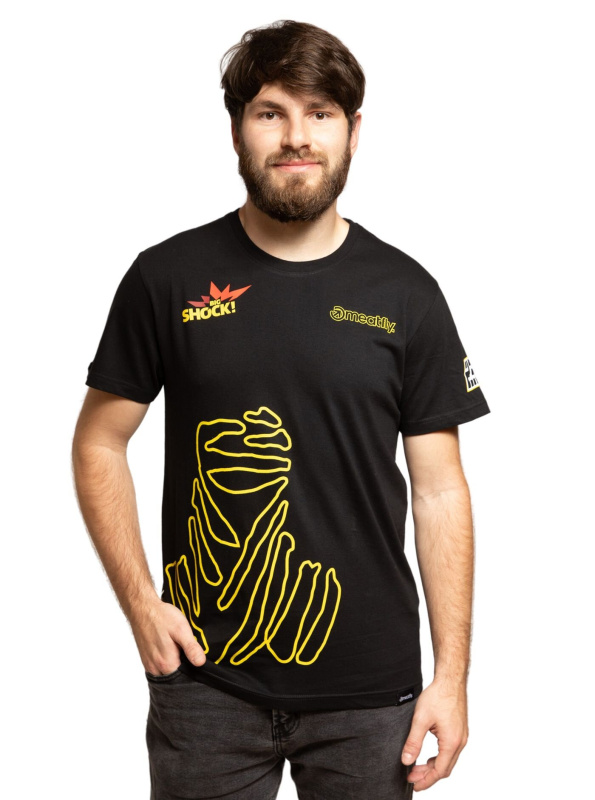 Meatfly pánské tričko Big Shock Dakar Black | Černá | Velikost XL | 100% bavlna