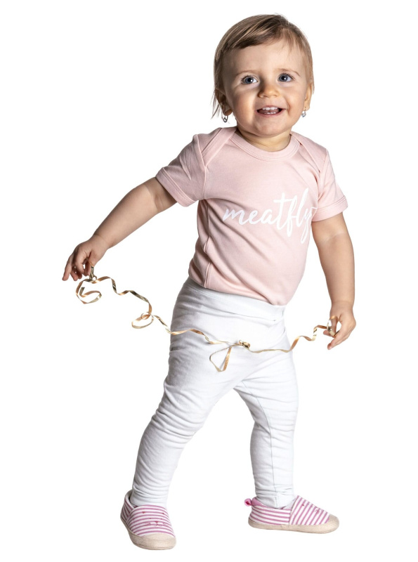 Meatfly dětské body Powder Pink | Růžová | Velikost 12-18 m.
