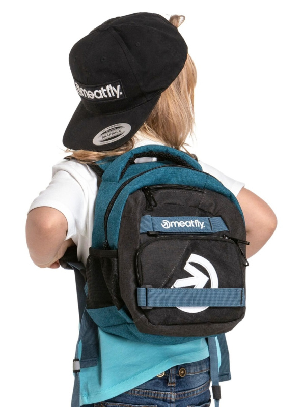 Meatfly batoh Levi Petrol Heather/Charcoal Heather 10 L | Černá | Objem 10 L