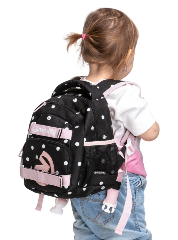 Meatfly batoh Levi Black Dots 10 L | Černá | Objem 10 L