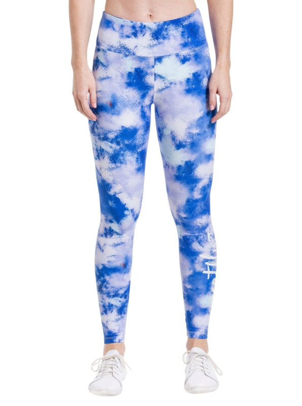 Meatfly dámské legíny Arabel Blue Aquarel | Modrá | Velikost L