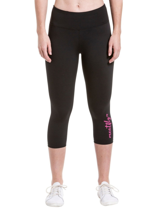 Meatfly dámské legíny Edna Dark Pink Logo | Růžová | Velikost M