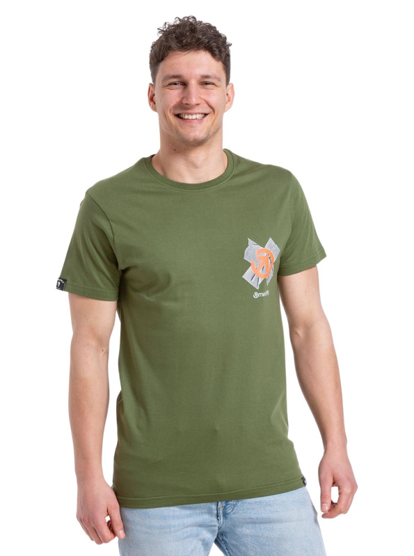 Meatfly pánské tričko Ductape Olive | Zelená | Velikost S