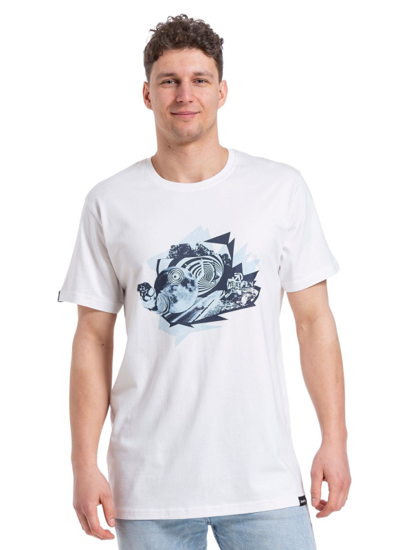 Meatfly pánské tričko Gunball White | Bílá | Velikost XL
