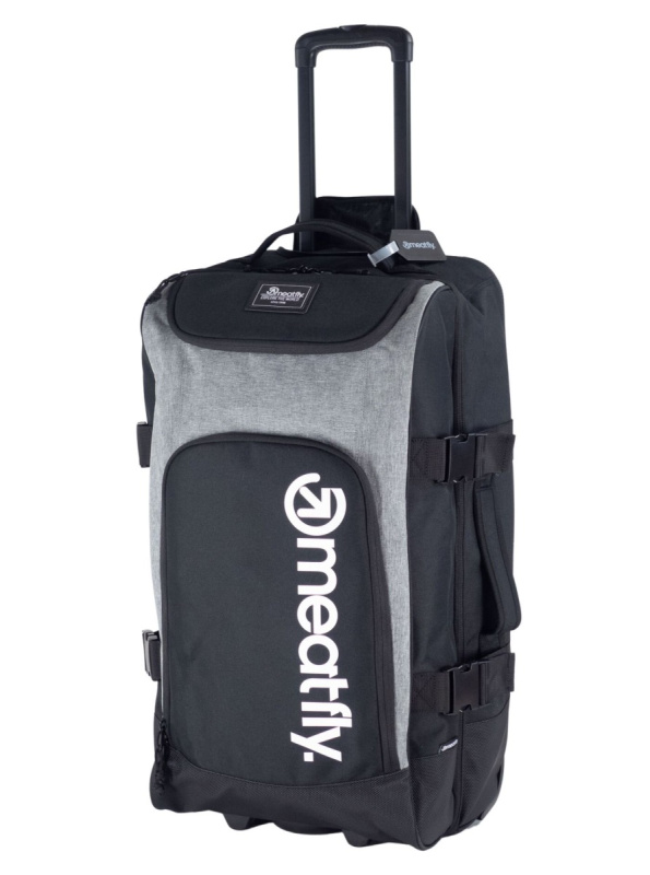 Meatfly kufr Contin Grey Heather | Černá | Objem 100 L