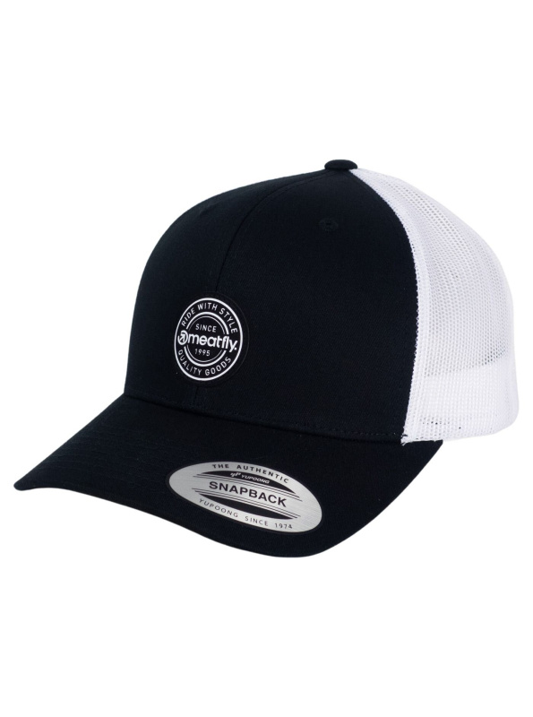 Meatfly kšiltovka MF View Trucker White Round/Black/White | Bílá | Velikost One Size