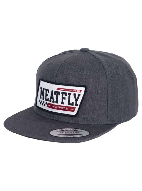 Meatfly kšiltovka Hornet Snapback Racing Dark Grey | Šedá | Velikost One Size