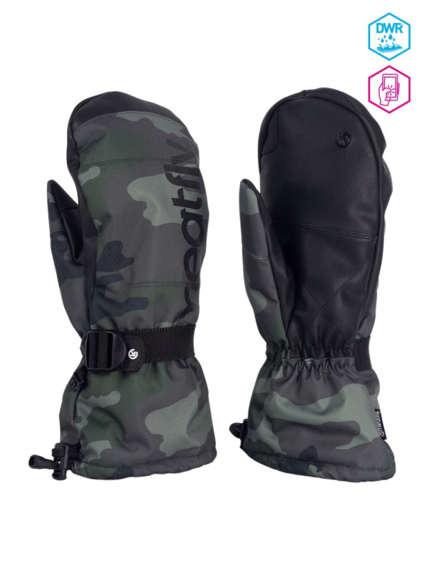 Meatfly pánské rukavice Osbourne Rampage Camo | Maskáč | Velikost L
