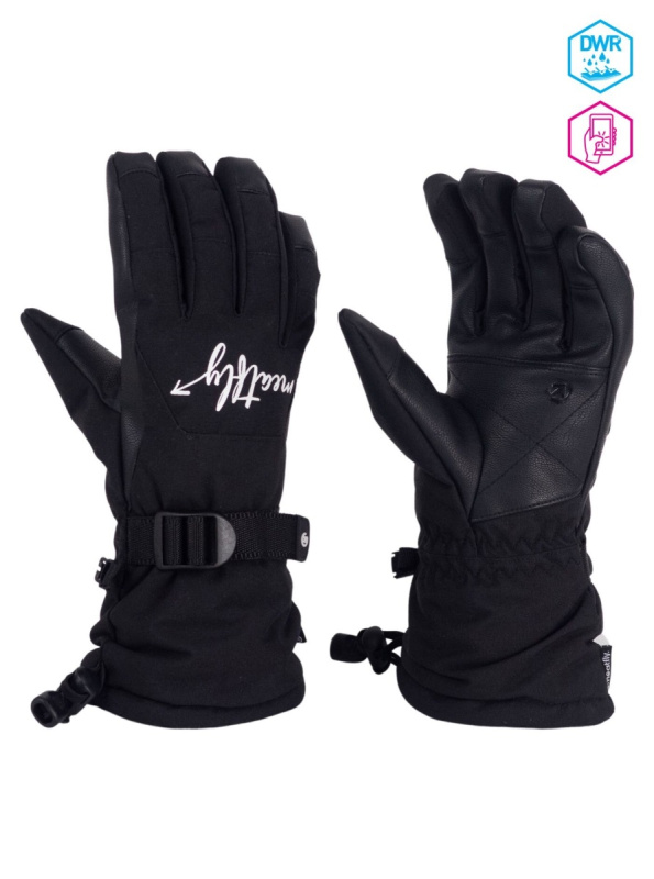 Meatfly dámské rukavice Gazie Black | Černá | Velikost S