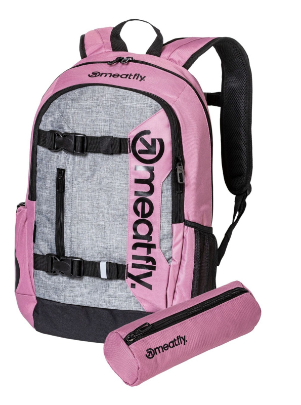 Meatfly batoh Basejumper Dusty Rose/Grey 22 L | Růžová | Objem 22 L