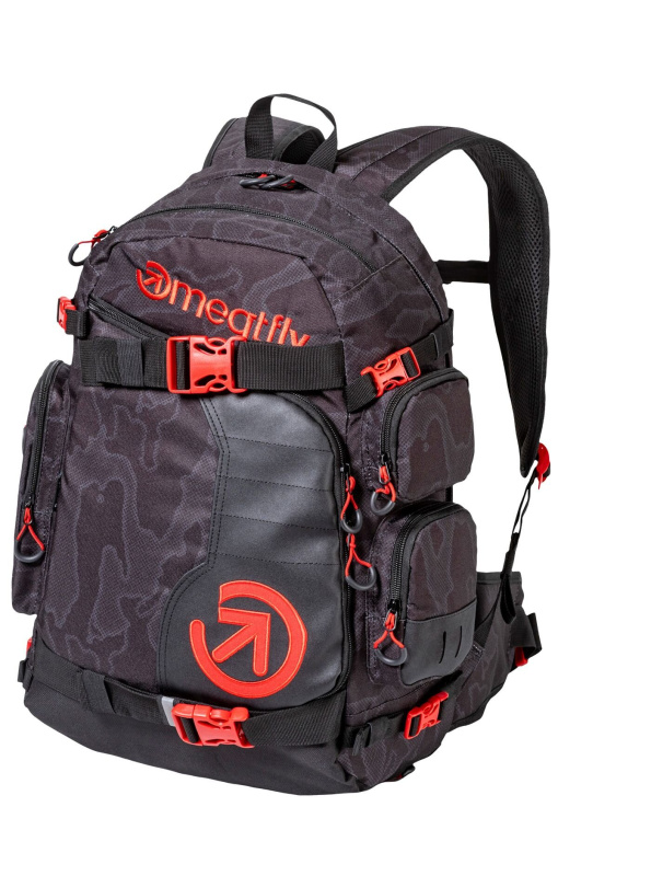 Meatfly batoh Wanderer Morph Black 28 L | Černá | Objem 28 L