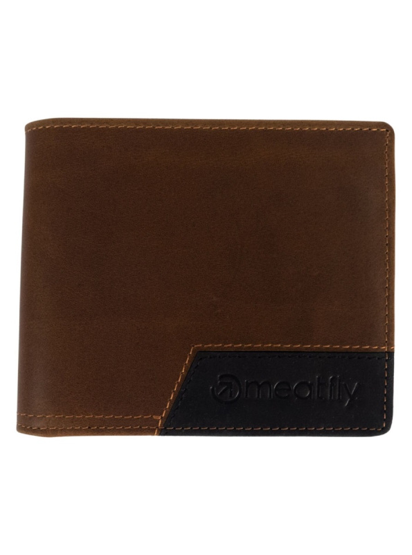 Meatfly kožená peněženka Zac Premium Brown | Hnědá | Velikost One Size