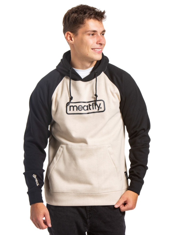 Meatfly pánská technická mikina Gravel Sand/Black | Písková | Velikost XXL
