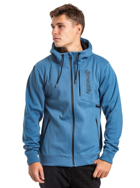 Meatfly pánská technická mikina Lightyear Slate Blue | Modrá | Velikost S