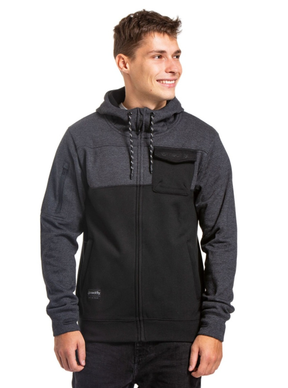 Meatfly pánská technická mikina Josh Heather Black | Černá | Velikost XL