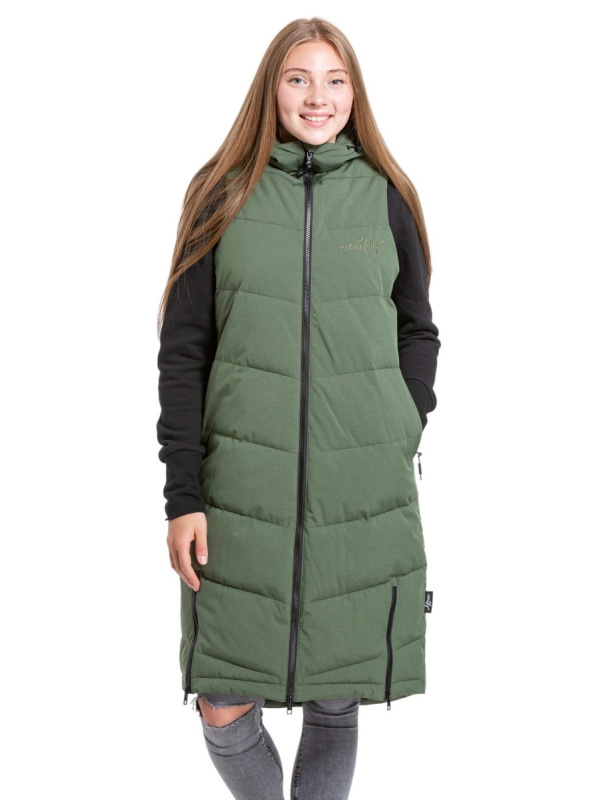 Meatfly dámská vesta Tama Olive | Zelená | Velikost S