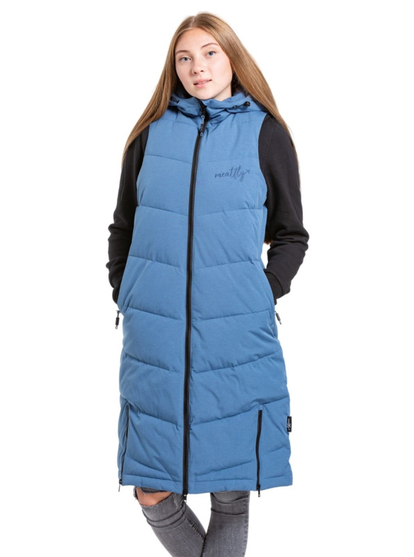 Meatfly dámská vesta Tama Slate Blue | Modrá | Velikost XL