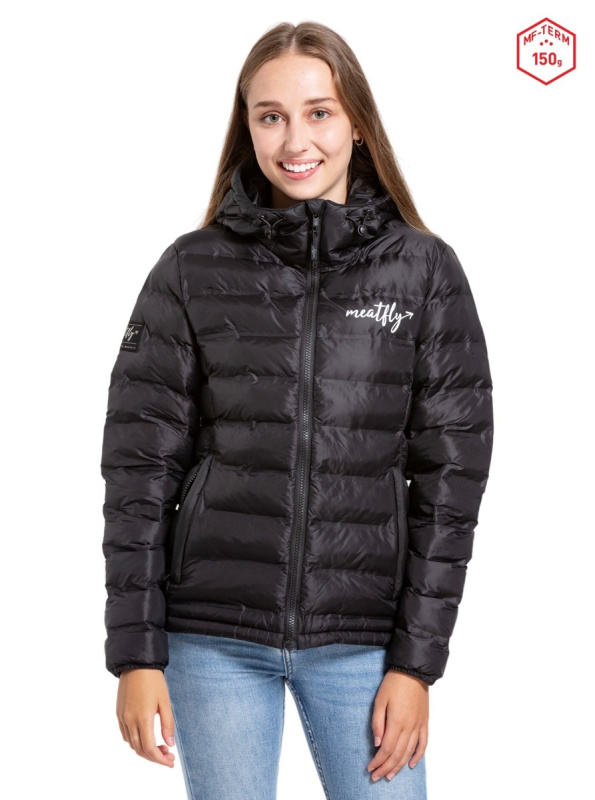 Meatfly dámská street bunda Denna Black | Černá | Velikost L