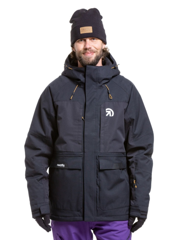 Meatfly pánská SNB & SKI bunda Vertigo Black | Černá | Velikost S