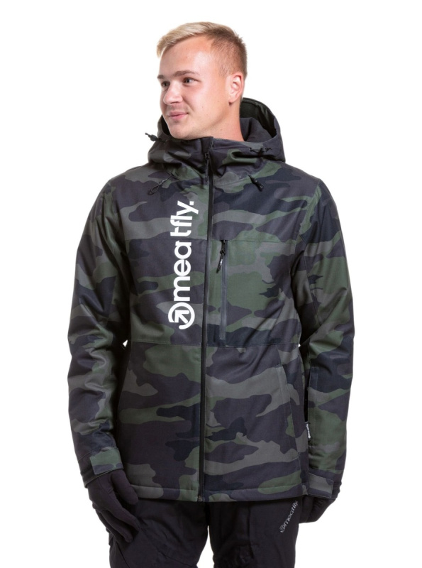Meatfly pánská SNB & SKI bunda Manifold Rampage Camo | Maskáč | Velikost L