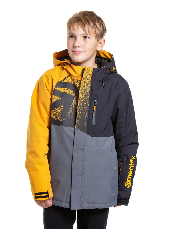 Meatfly dětská SNB & SKI bunda Bangito Sunflower/Dark Grey | Žlutá | Velikost 158