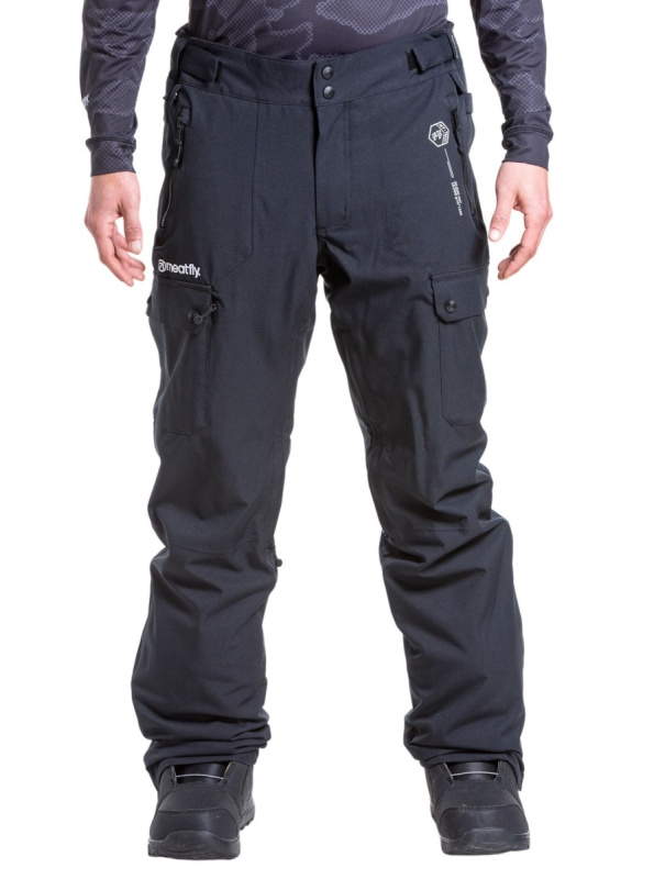 Meatfly pánské SNB & SKI kalhoty Gary Black | Černá | Velikost XL