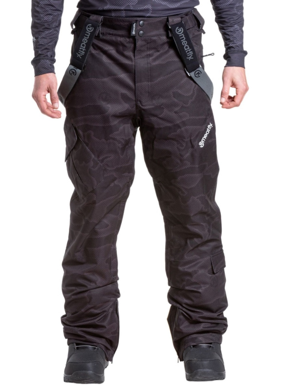 Meatfly pánské SNB & SKI kalhoty Ghost Morph Black | Černá | Velikost XL