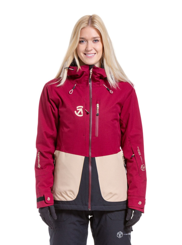 Meatfly dámská SNB & SKI bunda Gaia Beet Red | Červená | Velikost XS