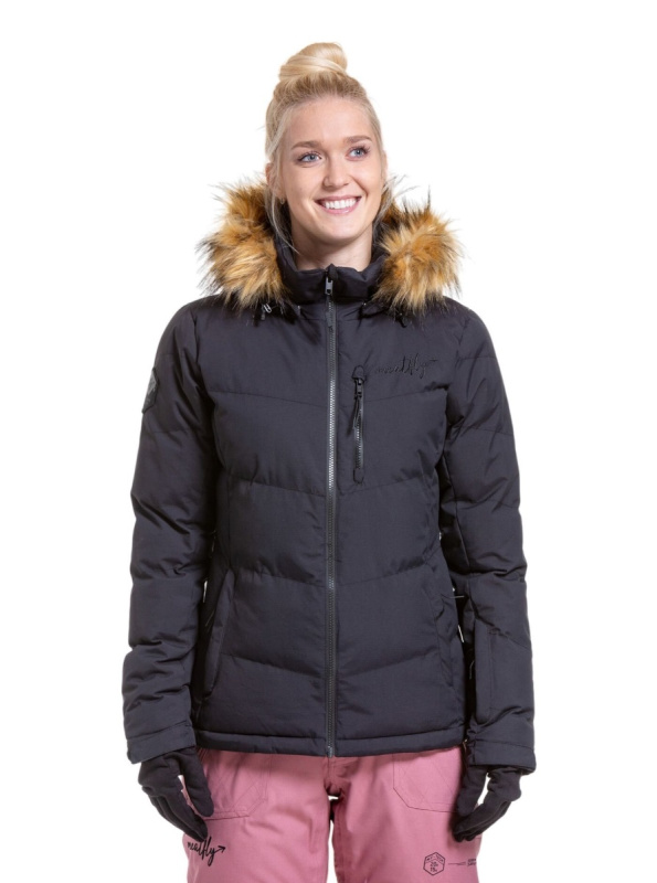 Meatfly dámská SNB & SKI bunda Bonie Black | Černá | Velikost S