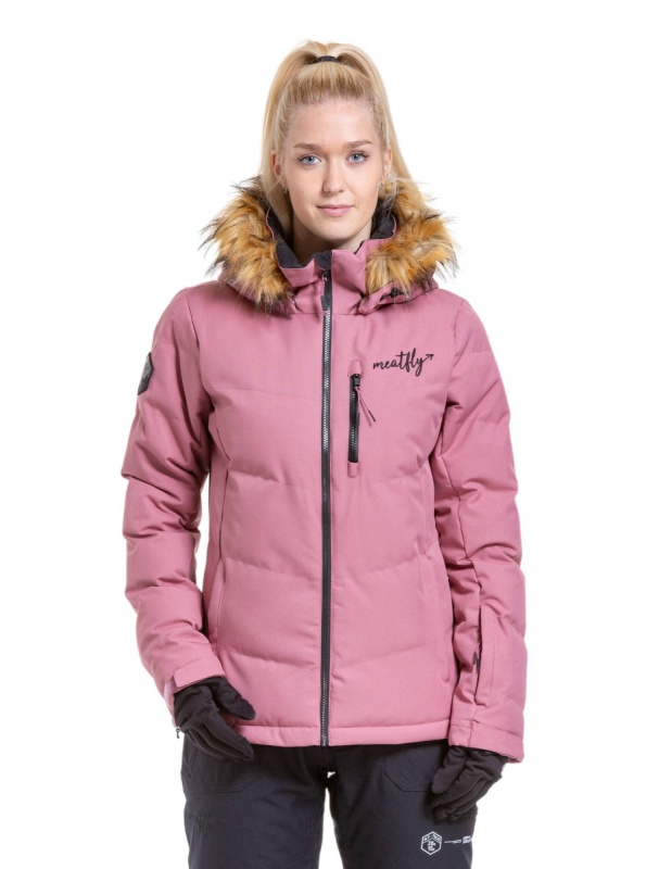 Meatfly dámská SNB & SKI bunda Bonie Dusty Rose | Růžová | Velikost L
