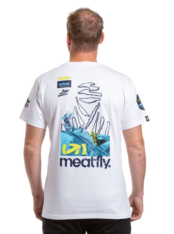Meatfly pánské tričko Dakar Blue/White | Modrá | Velikost XL