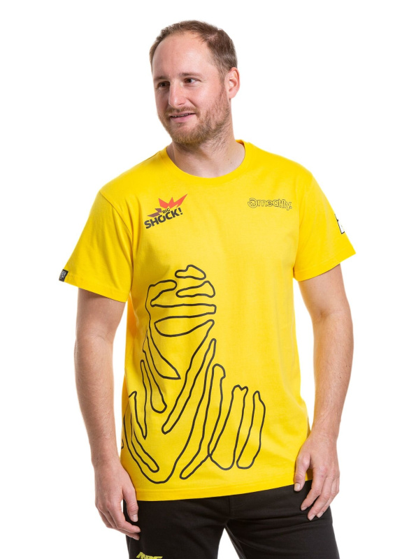 Meatfly pánské tričko Dakar Yellow | Žlutá | Velikost L | 100% bavlna